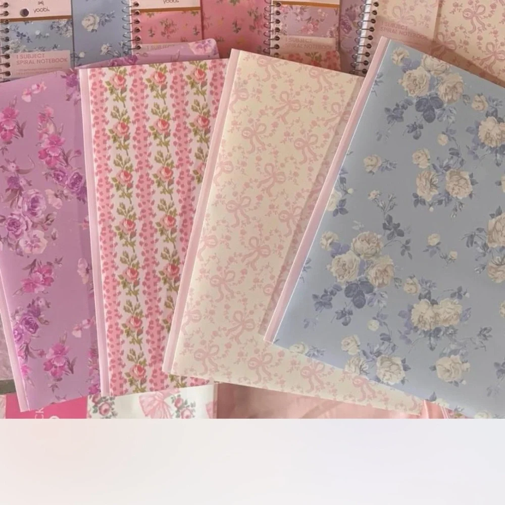 LoveShackFancy folders set of 4 - stationary school supplies) yoobi collab 2026